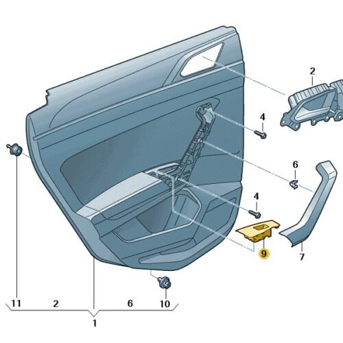 N/S/R Switch Trim – 2G4867255E55K