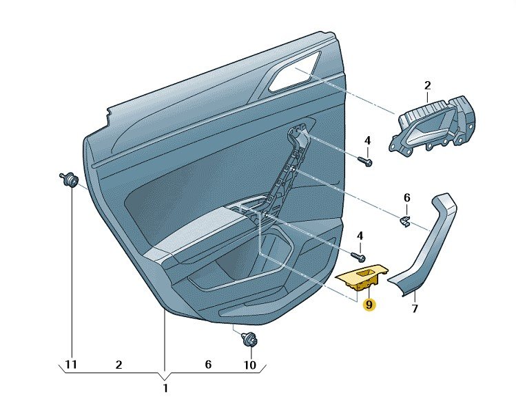 N/S/R Switch Trim – 2G4867255E55K