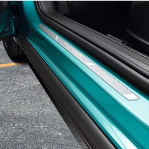 T-Cross Door sill protectors with logo, anodised aluminium